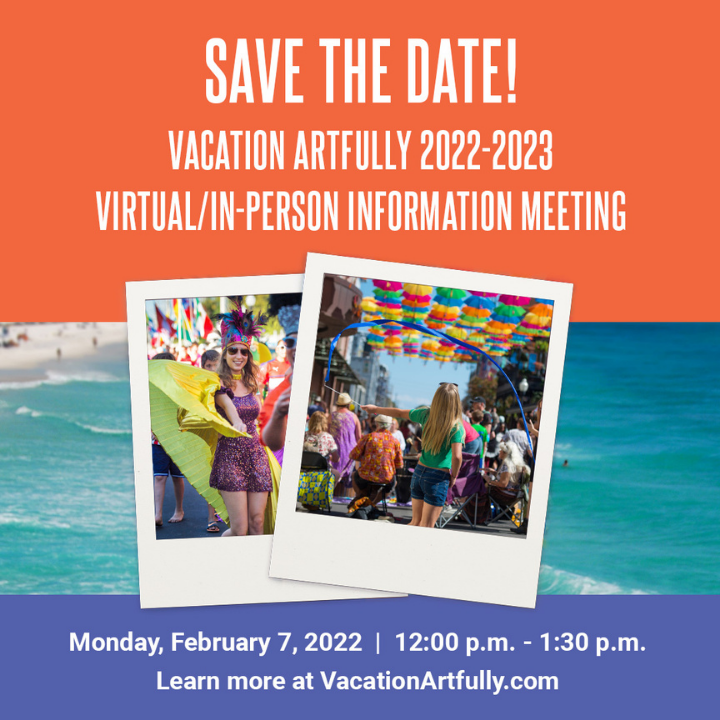 Vacation Artfully save the date